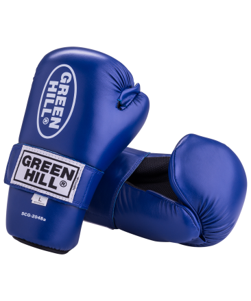 Накладки для карате 7-contact  SCG-2048c/а, к/з, синие, фото 1