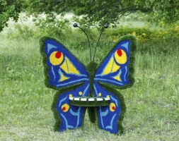 Топиари Бабочка - лавочка, сосна - газон Eco+Deluxe, фото 1