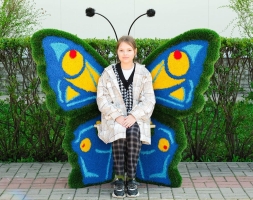 Топиари Бабочка - лавочка, сосна - газон Eco+Deluxe, фото 3