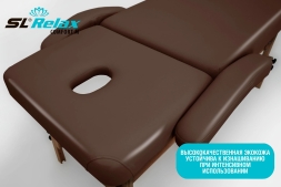 Массажный стол Relax Comfort-М коричневая кожа, фото 6