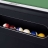 Бильярдный стол для пула Dynamic Billard "Triumph Plus" 8 футов (черный) в комплекте, аксессуары и сукно