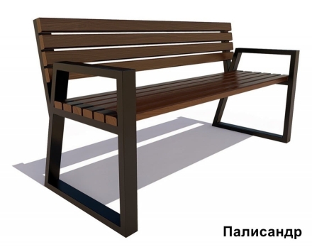 Скамейка уличная Кёльн, Лиственница 1,2 м, фото 4