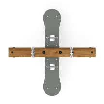 Качалка-балансир на двух пружинах (Лиственница темный) ИО 23.24.01-Л.И1.01