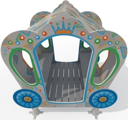 Качалка на пружинах Императрица МД100.00 для игровой детской площадки, фото 2 Качалка на пружинах Императрица МД100.00 для игровой детской площадки, фото 2