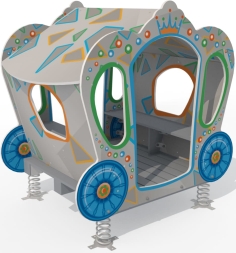 Качалка на пружинах Императрица МД100.00 для игровой детской площадки, фото 1 Качалка на пружинах Императрица МД100.00 для игровой детской площадки, фото 1