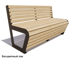 Скамейка уличная Клин, Лиственница 3 м, фото 1 Скамейка уличная Клин, Лиственница 3 м, фото 1