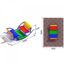 Качалка Лодочка для детской площадки
