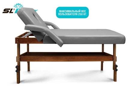 Массажный стол Relax Comfort-М серая кожа, фото 4