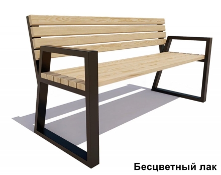 Скамейка уличная Кёльн, Лиственница 0,6 м, фото 2