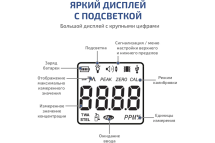 Газоанализатор (газосигнализатор) кислорода индивидуальный МЕГЕОН 08101 с поверкой к0000412985