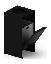 Урна парковая с пепельницей (черная) - МФ 50.02.05-01 (под анкера)