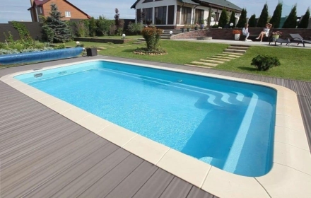 Бассейн 6,5х3,67х1,4-1,65м. Эльбрус Marshall Pools (чаша), фото 5