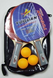 Набор для н/т YUGUAN P008ND (2 ракетки + 3 шара) в чехле
