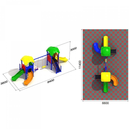 Детская игровая площадка Колокольчик 2.2, фото 3