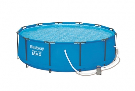 Бассейн Bestway Steel Pro Max 56418 (366х100см, 9150л., насос-фильтр, лестница), фото 1