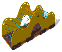 Игровой комплекс Вагон с песком ВСТ 1123 для детской площадки