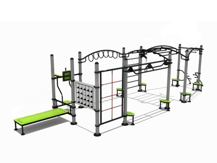 Гимнастический комплекс ГК-041 для спортивных площадок, фото 1