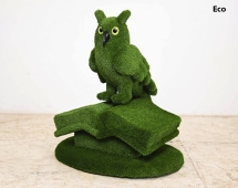 Топиари композиция сова на книге - газон Deluxe/Deluxe Green