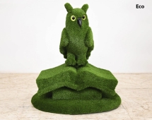 Топиари композиция сова на книге - газон Deluxe/Deluxe Green