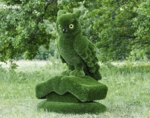 Топиари композиция сова на книге - газон Deluxe/Deluxe Green