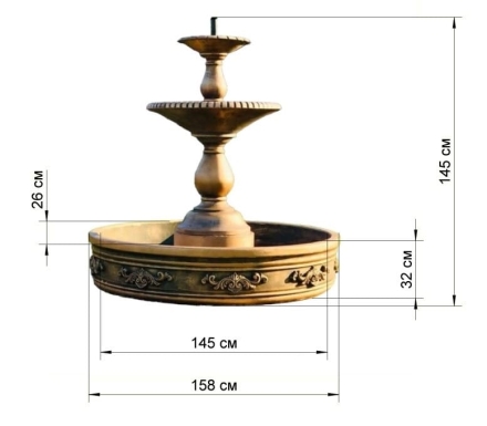 Фонтан Флоренция Аркадиан Белый, фото 6