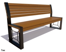 Скамейка уличная Бавария, Лиственница 1,8 м Скамейка уличная Бавария, Лиственница 1,8 м