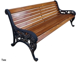 Скамейка парковая Ренессанс, Лиственница 2,5 м, фото 4 Скамейка парковая Ренессанс, Лиственница 2,5 м, фото 4