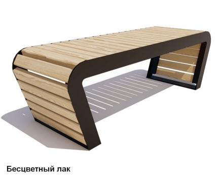 Скамейка уличная Времена года, Лиственница 1,8 м, фото 2