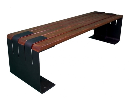 Скамейка уличная Симферополь (банкетка), Лиственница 1,2 м, фото 5