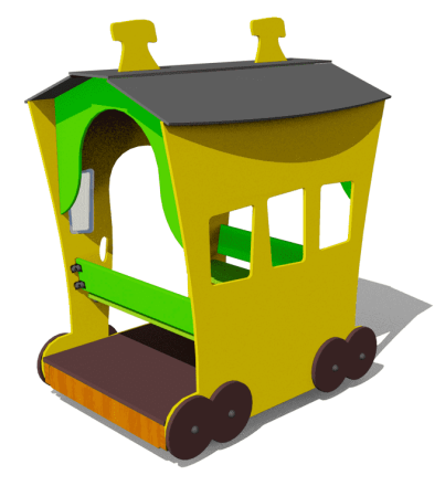 Игровой комплекс Вагон №2 ВСТ 1122 для детской площадки, фото 1