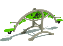 Качели балансир Спутник для детской площадки зеленый