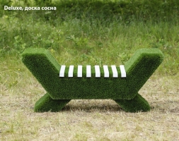 Топиари лавочка (доска сосна) - газон Premium, фото 6