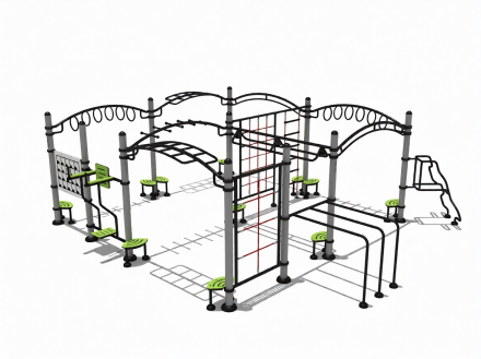 Гимнастический комплекс ГК-043 для спортивных площадок, фото 1