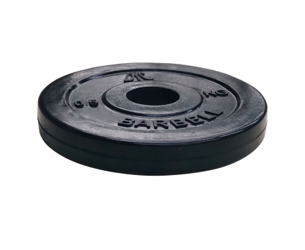 Диск обрезиненный DFC, чёрный, резин.втулка, 26мм, 0,5кг, фото 2