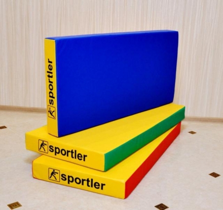 SPORTLER Мат гимнастический 100 х 50, толщ. 10+-1 винилискожа, фото 1