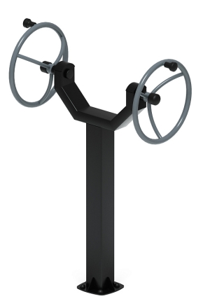 Рули (положение стоя) серый - Уличный тренажер - СТ 105-13, фото 1