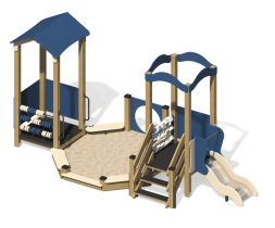 Песочный дворик ПС-55.2 для детской площадки, фото 2 Песочный дворик ПС-55.2 для детской площадки, фото 2