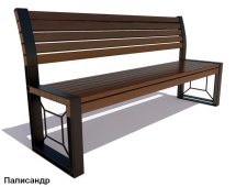 Скамейка уличная Бавария, Лиственница 1,2 м Скамейка уличная Бавария, Лиственница 1,2 м