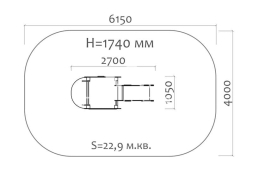 Горка Морская звезда 08017 H=650 для детской площадки, фото 3