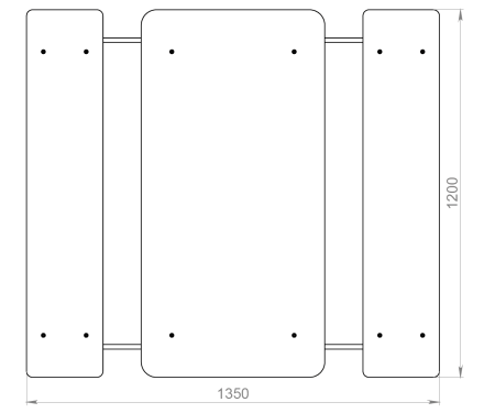 Стол детский Конструктивизм ЛГСД-30.3 для игровой площадки, фото 4