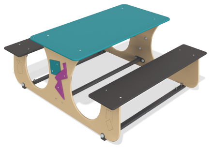 Стол детский Конструктивизм ЛГСД-30.3 для игровой площадки, фото 1