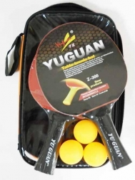 Набор для н/т YUGUAN Z-300 (2 ракетки + 3 шара) в чехле