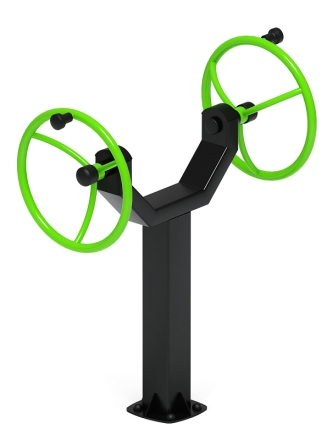 Рули (положение сидя) зеленый - Уличный тренажер - СТ 106-12, фото 3