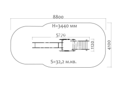 Горка Лисичка 08016 H=1500 для детской площадки, фото 3