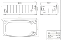 Бассейн 6х3х1,45м. Аврора FAROL (чаша и оборудование)
