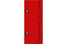 Пожарный шкаф НПО ПУЛЬС ШП-К-Пульс-320-21 НЗК/ВЗК (У) ручка-замок, пр/лев, нав/встр, закрытый, красный, 540x1300x230 мм 5501010400145