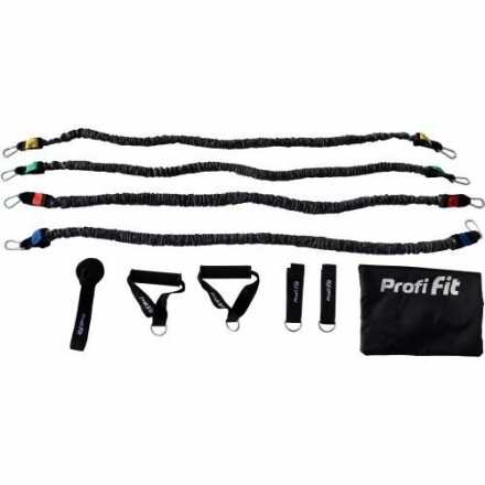 Эспандер трубчатый PROFI-FIT, УНИВЕРСАЛЬНЫЙ, 4 в 1, фото 1