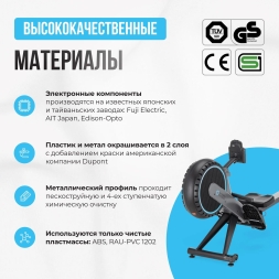 Гребной тренажер домашний OXYGEN FITNESS AIRBORNE, фото 5