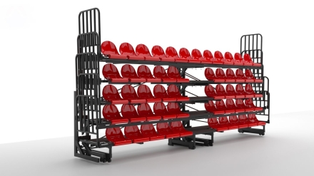 Трибуна телескопическая 5-ти рядная на 52 места, фото 2