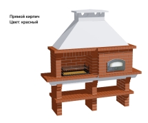 Печь Аристократ 760 Радиальный кирпич красный с коричневым